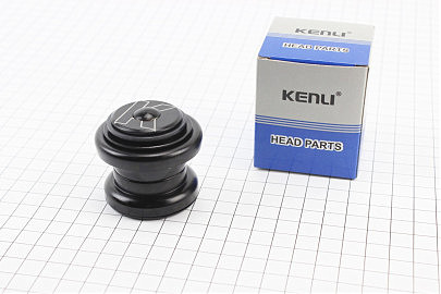 Рулевая колонка 1-1/8" (34/28,6x34/30) безрезьбовой вилки, чёрные KL-B207