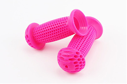 Ручки руля CHILD 95мм, розовые FL-231