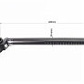 Труба сидения MTB 30,4x400мм, алюминиевая, чёрная