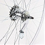 Колесо 28" заднее, обод "капля" алюминиевый, втулка ХВЗ VELOSTEEL (Чехия) 14Gх36H, крепл. гайка, серое