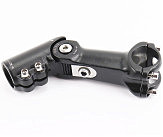 Вынос руля MTB регулируемый 28,6x31,8х90мм, алюминиевый, чёрный