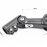 Вынос руля MTB регулируемый 28,6x31,8х90мм, алюминиевый, чёрный