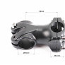 Винос керма MTB 28,6x25,4х55мм (6°), алюмінієвий, чорний YL-121