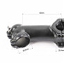 Вынос руля MTB 28,6x25,4х90мм (25°), алюминиевый, чёрный AL-115