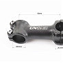 Вынос руля MTB 28,6x25,4х90мм, алюминиевый, чёрный AS-601