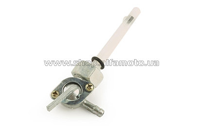 Кран топливный   Alpha   (гайка ?14mm, штуцер 90*)   (TM)   EVO