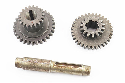 Вал КПП вторичный L-145mm +шестерня Z-19x31+шестерня Z-19, к-кт 3шт 81-1