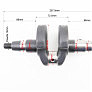 Коленвал 178FA ZUBR (Dшейки-36mm, H-104,9mm) под шлиц