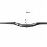 Руль MTB 31,8х600мм, чёрный JY-171