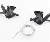 Перемикачі (манетка) 3x8 швидкості, чорні SL-03