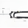 Вилка 29" амортизационная, без резьбы 1-1/8" (28,6мм), шток 255мм, с ходом 75мм, Disk-brake, Preload, чёрная CH-386
