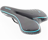 Сиденье MTB 270x160мм, чёрно-синее 