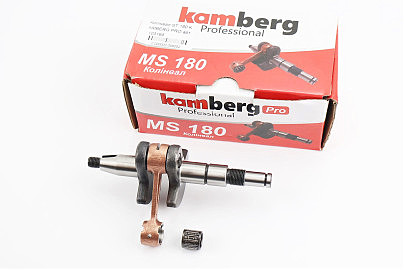 Колінвал, палець 10mm MS-180 + підшипник "PRO"