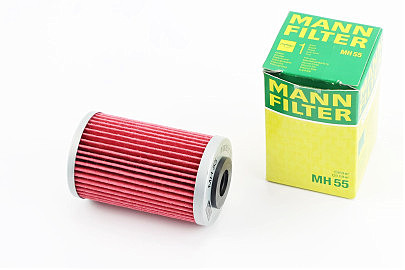 Фильтр-элемент масляный MH 55 (41x69мм) KTM 125/200/250/Adventure/Duke/Enduro/EXC/RC/SMR/Supermoto/SX,Husqvarna 200/250/401, Svartpilen, BAJAJ Dominar