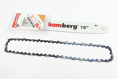 Шина 16"-1,3mm 3/8" 57зв L-45см + ланцюг 3/8"-1,3mm-57зв. квад. на блістері