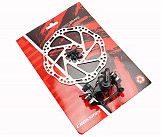 Гальмо Disk-brake заднє (F180/R160мм)+диск 160мм, кріпл. 6 болтів, чорне DSC310