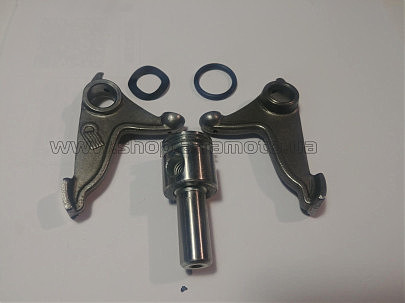 Коромысло клапанов (рокер) (нижний) 4T CG125/200 (+вал) (комплект) JH (mod:B)