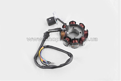Статор генератора 4T CB/CG 150 (7+1 катушек, 5 проводов) (mod.A)