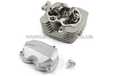Головка цилиндра 4T CG150 (в сборе, + клапана, крышка) KOMATCU