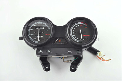 Панель приборов (в сборе) Yamaha YBR 125 (140км/ч, тахометр, черная) (#MY-127)