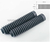 Гофры передней вилки (пара) универсальные L-250mm, d-30mm, D-50mm (серые) MZK