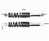 Viper - Tornado 250  Амортизатор задний 335мм, регулир., черный к-кт 2шт