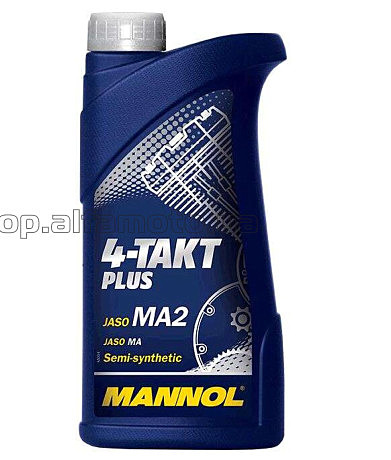 Масло 4T, 1л (SAE 10W-40, полусинтетика, 4-Takt Plus API SL) MANNOL VDKI