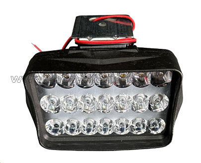 Фара дополнительного света LED  L37-31,5W прямокутна 80*125*52мм FLOOD 12V DC 1,5W 21шт. 6000К IP67 3100 Lm VDK