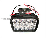 Фара дополнительного света LED  L6-22,5W прямокутна 95*65*56мм  FLOOD 9-85V DC1,5W 15шт. 6000К IP67 2200Lm VDK