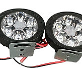 Фара дополнительного света LED  LED L8-9W овальная 64*55*29мм FLOOD 12V DC 1,5W 6 шт. 6000К IP67 900Lm  2 шт. VDK