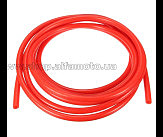 Шланг топливный   ?5mm, 1 метр   (силиконовый, красный) VDK