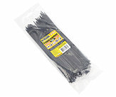 Хомут-стяжка пластикова 3,6x250мм к-кт 100шт, чорний 20-1849