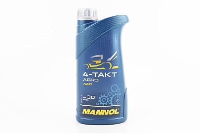 Масло 4T 10W-40 — минеральное для садовой техники "AGRO", 1L