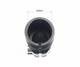 Удлинитель штока вилки 1 1/8” (28.6 мм)х120мм, алюминиевый, чёрный KL-4025