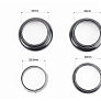 Рулевая колонка 1-1/8" (34/28,6x34/30) безрезьбовой вилки, чёрные KL-B207