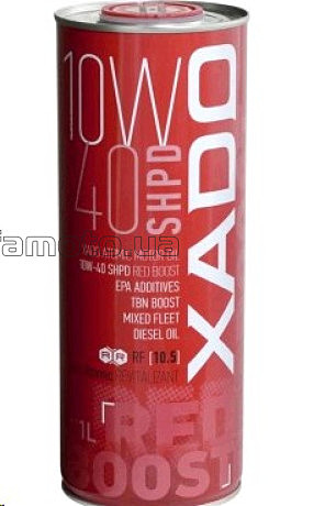 Масло   4T, 1л   (10W-40 4T SHPD , Red Boost) ХАДО-2