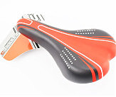 Сиденье MTB 260x150мм, чёрно-красное GW605B