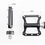 Педали MTB 9/16" (82x72x17mm) алюминиевые быстросъёмные, пром-подшипник (6*13*5), чёрные K-349F