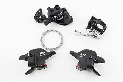 Комплект перемикання (групсет) 2x9 швидкостей, чорні A5, 4 деталі