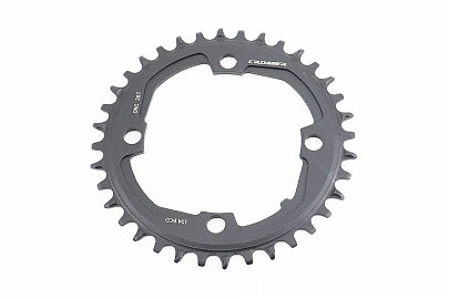 Зірка передня MTB Narrow Wide 36Т (BCD:104мм), алюмінієва, чорна