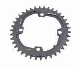 Звезда передняя MTB Narrow Wide 38Т (BCD:104мм), алюминиевая, чёрная