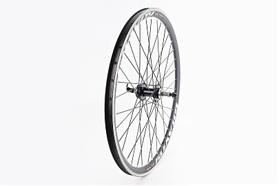 Колесо 26" заднее V/Disk-brake, обод и втулка 14Gx36H алюминиевые, под вольнобег, крепл. эксцентрик, "GRAVITY"