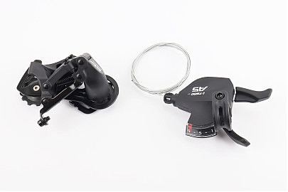 Комплект перемикання (групсет) 1x9 швидкостей, чорні A5, 2 деталі