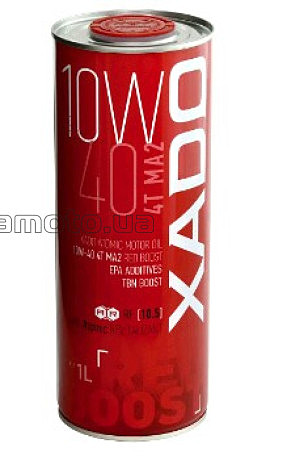 Масло 4T, 1л (10W-40 4T MA 2 , Red Boost) ХАДО