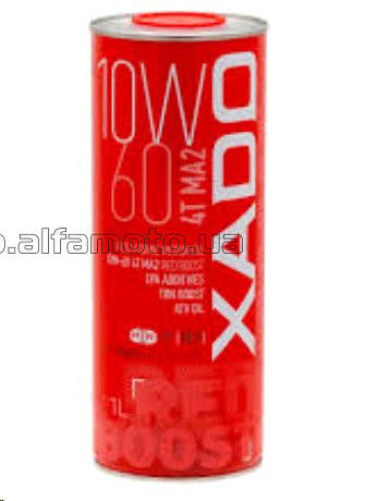 Масло   4T, 1л   (10W-60 MA2  Red Boost) ХАДО