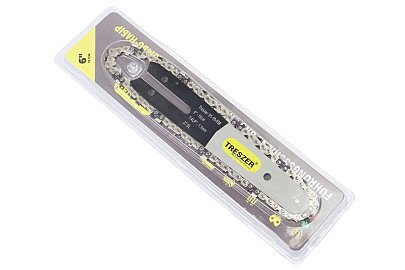 Шина 6"-1,1mm 1/4" 37зв L-18см (Підходить на акумуляторну міні-пилу) + ланцюг 1/4"-1,1mm-37зв. квад. зуб, на блістері