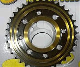 Звезда трансмиссии (задняя) Delta 428-36T JH 125 SFR Polish GoldBlack ST-4