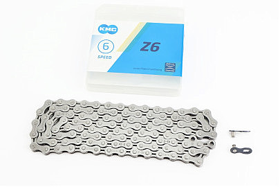 Цепь приводная 1/2х3/32х114L 6 скоростей, серая Z6