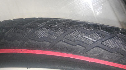 Велосипедная шина 26 * 1,75 (SA-225 Red strip) Delitire-Индонезия (#LTK)