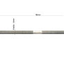 Вісь задня ХВЗ черв'якова М10х185мм, чорна